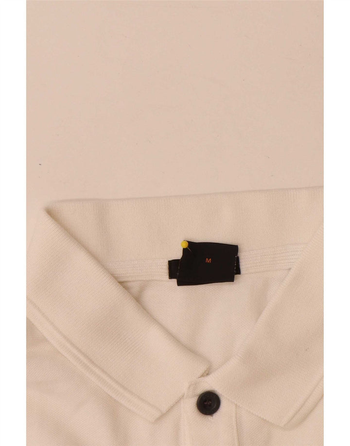 Cămașă polo Hugo Boss pentru bărbați, bumbac alb mediu