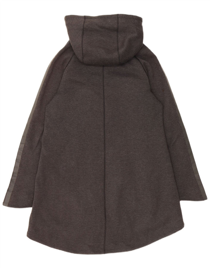Palton NIKE pentru femei, supradimensionat, cu glugă, UK 10, poliester, gri mic