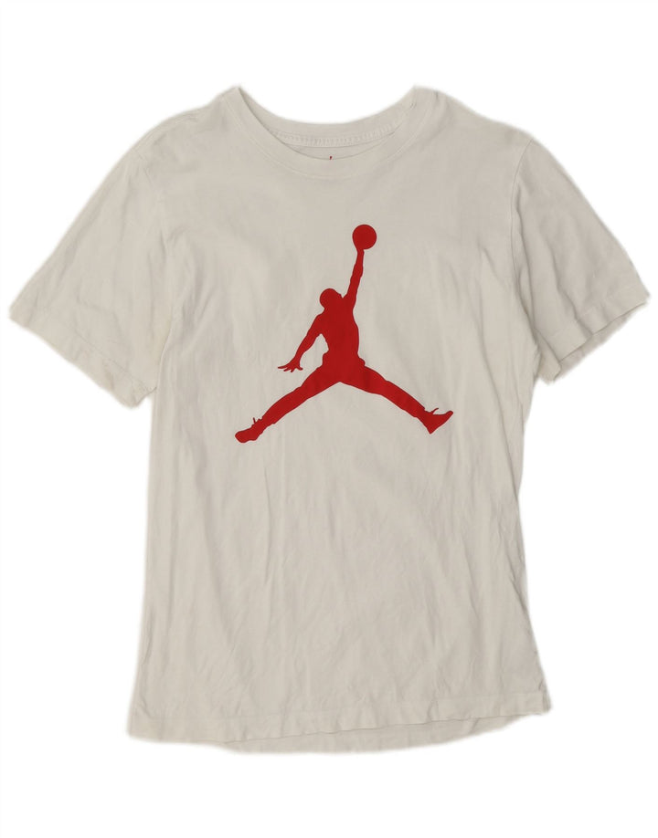 Tricou grafic Jordan pentru bărbați Top mic Bumbac alb