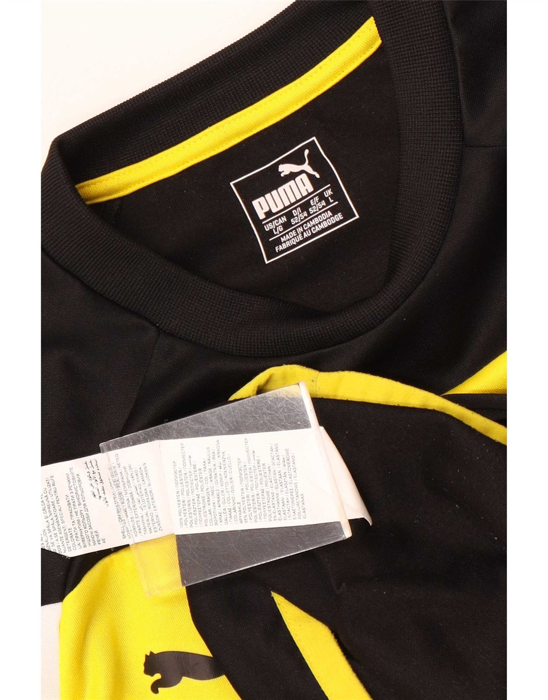 Top pentru bărbați Puma cu mânecă lungă, mare, negru, poliester color bloc