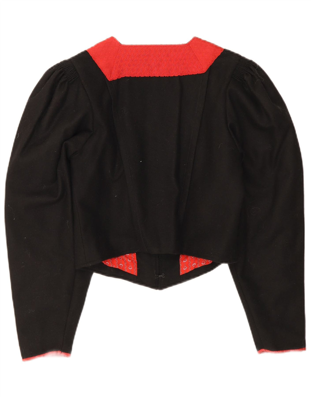 Jachetă Bolero Vintage pentru femei Trachten EU 38 Medium Black Colorblock