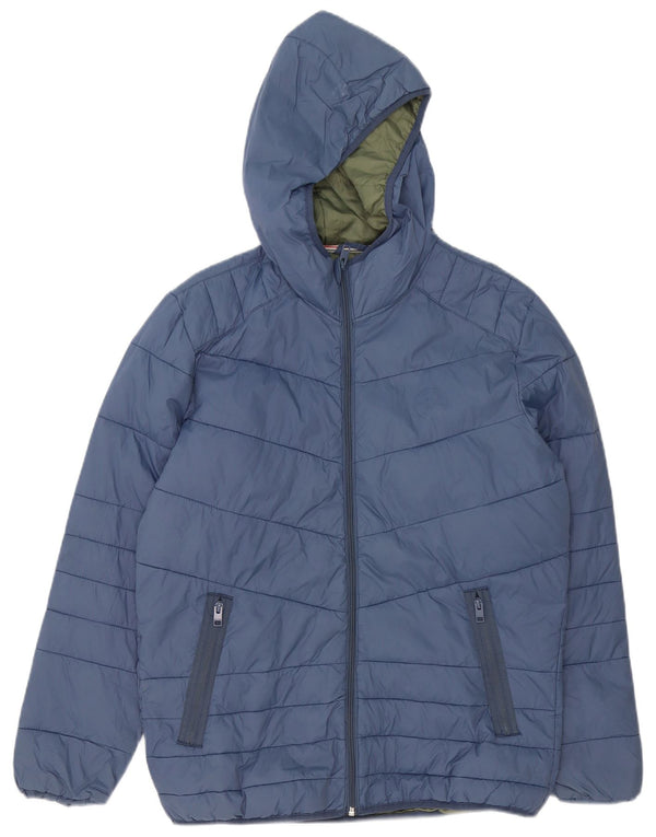 Jack & Jones Jachetă căptușită cu glugă pentru bărbați UK 38 Medium Blue