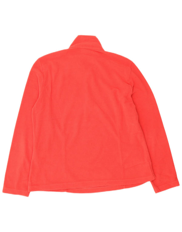 Pulover pentru femei Jack Wolfskin, cu fermoar și gât, din lână UK 18/20 XL, poliester roșu