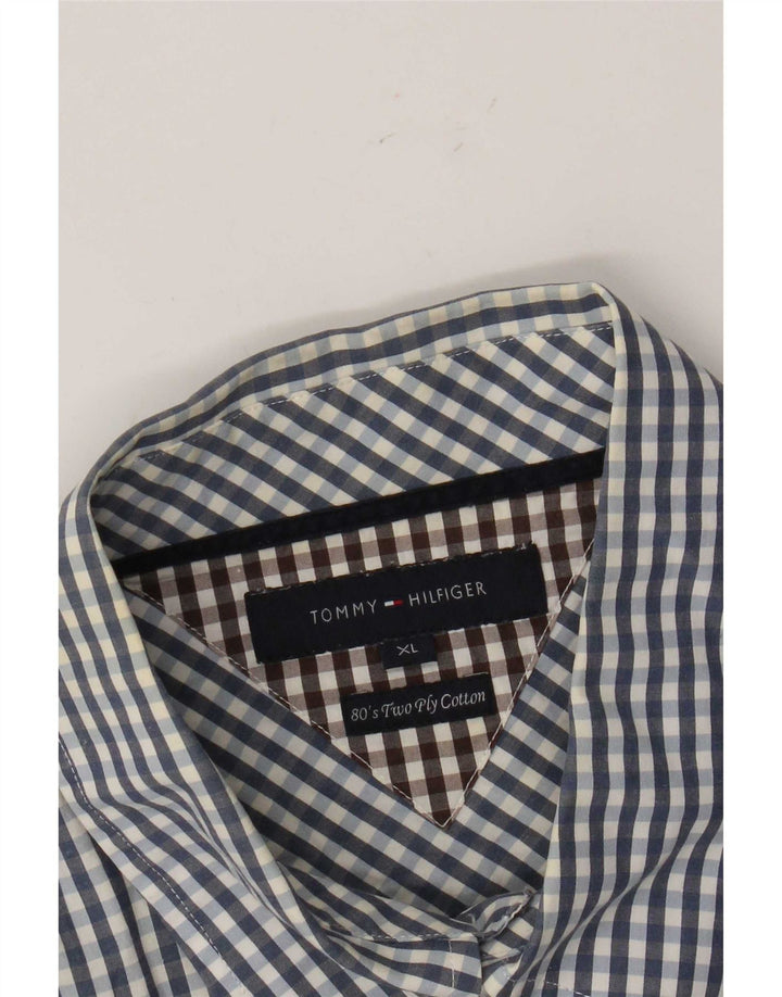 Cămașă pentru bărbați Tommy Hilfiger XL, albastru, bumbac vichy