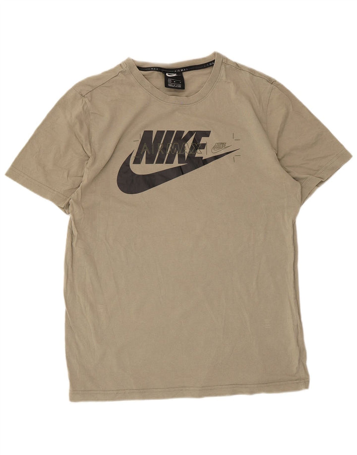 Tricou grafic Nike pentru bărbați Top Mediu Kaki Bumbac