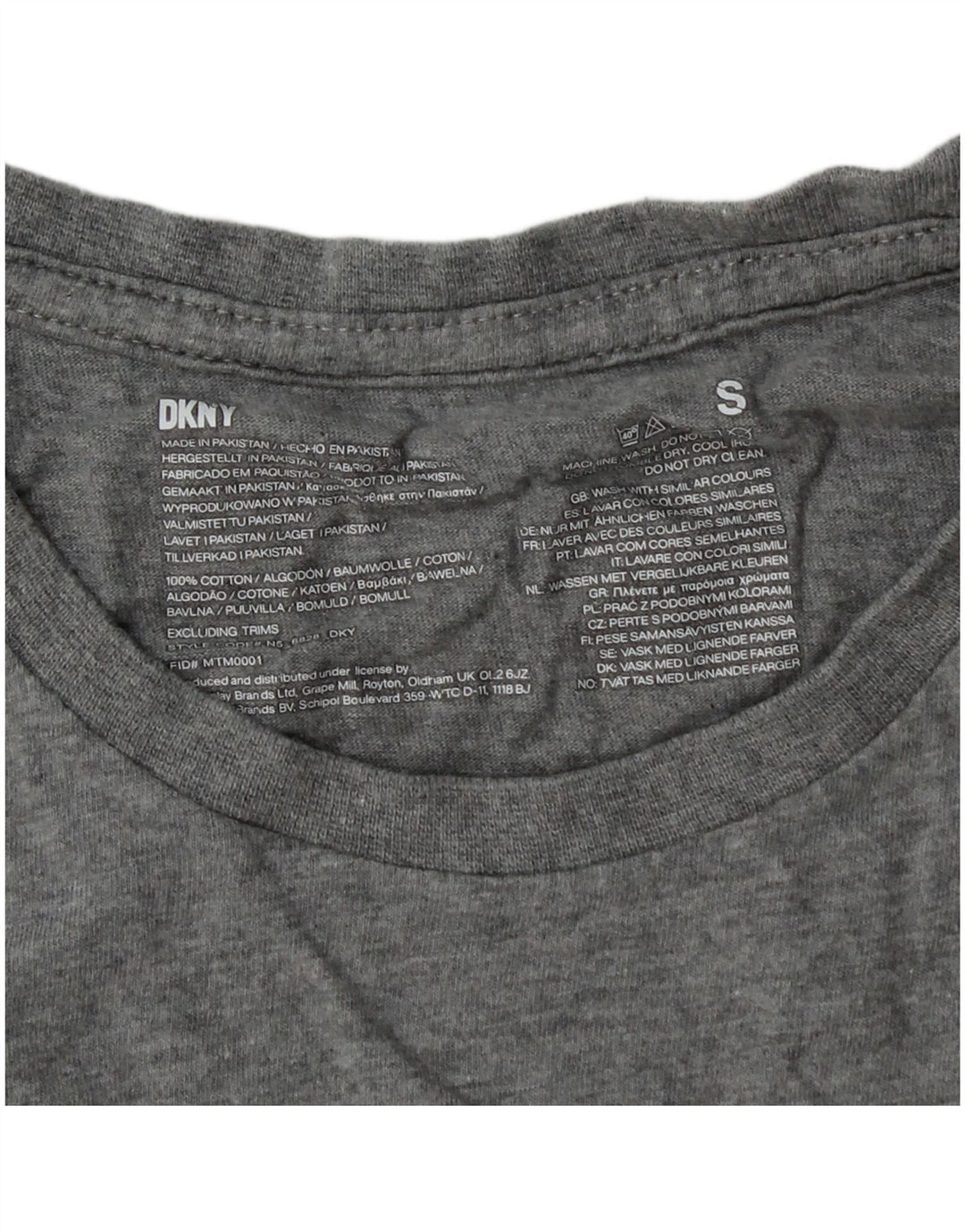 Tricou Băieți Dkny Top 13-14 Ani Bumbac Gri Mic