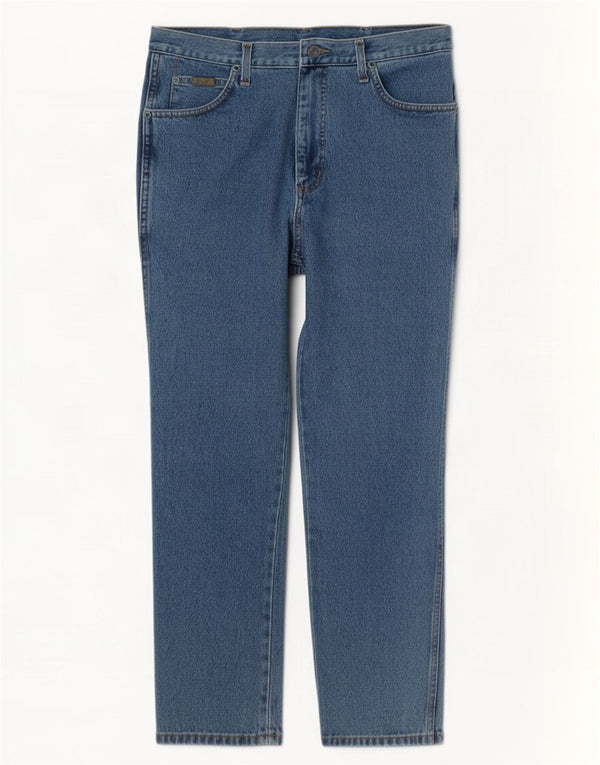 Blugi drepte pentru bărbați Wrangler Texas W34 L32 Bumbac albastru