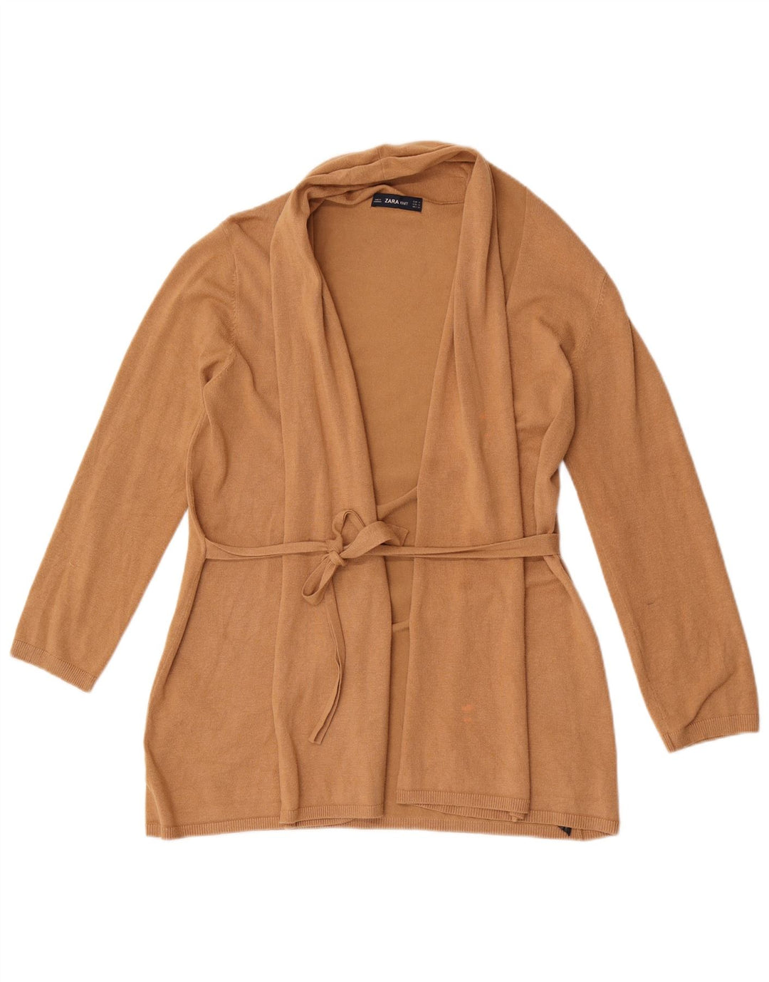 Pulover cardigan pentru femei Zara UK 12 Medium Bej Viscoza