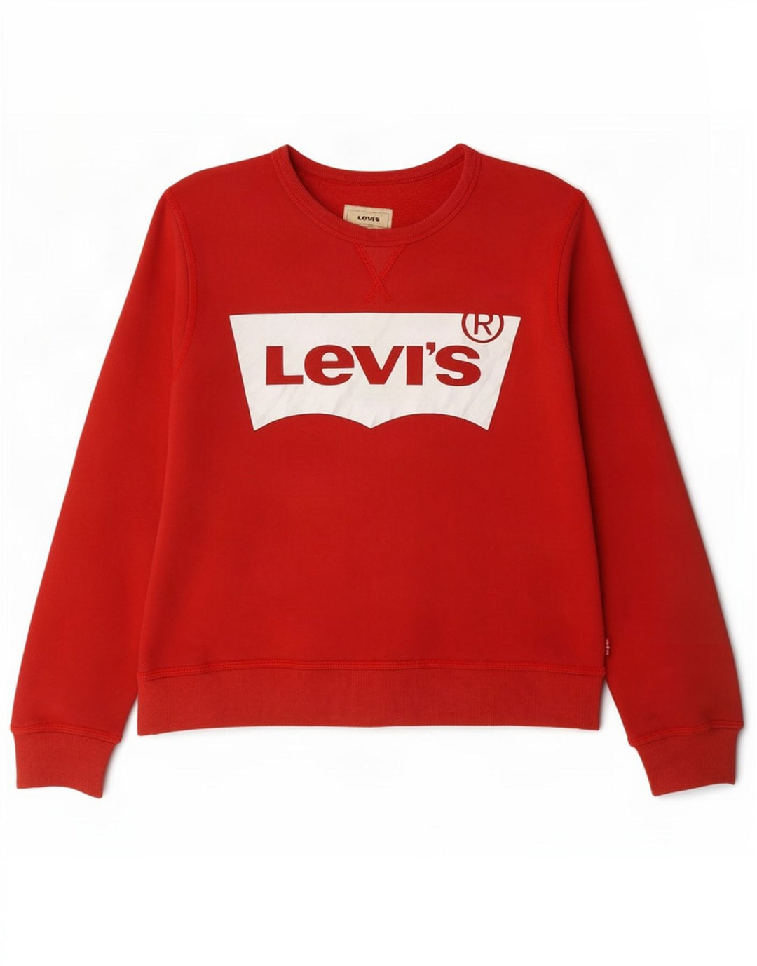 Pulover Levi's pentru băieți, cu grafică, 11-12 ani, roșu