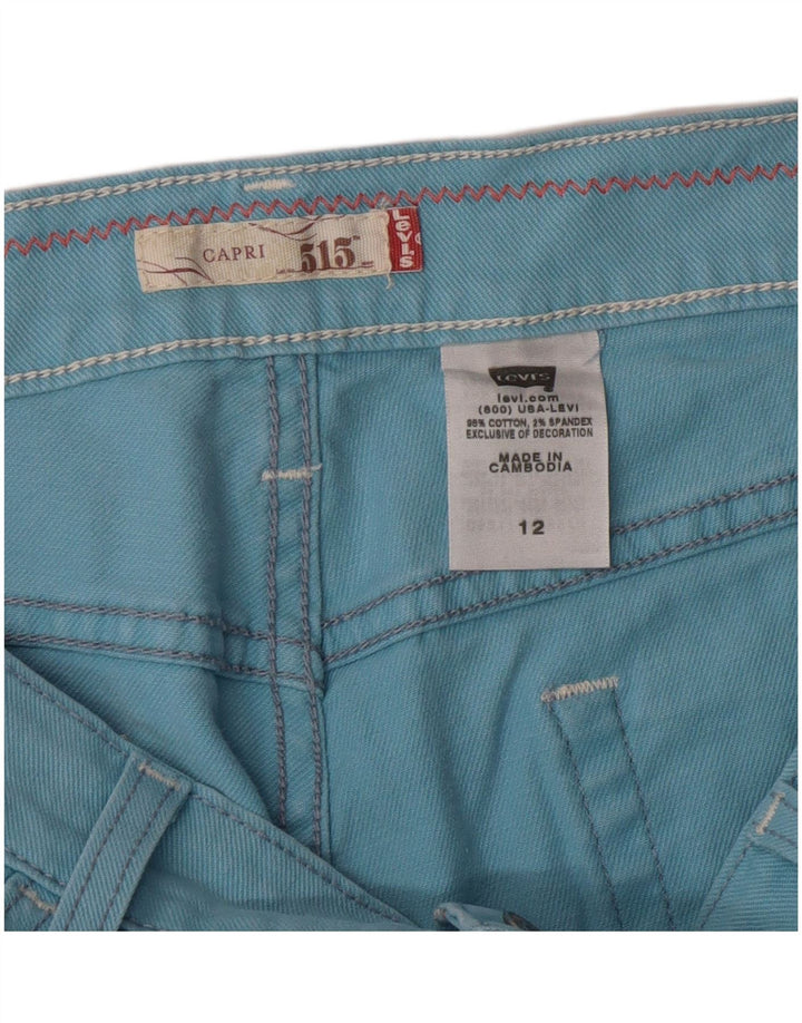 Blugi Levi's pentru femei 515 Capri US 12 Large W34 Blue Cotton Classic