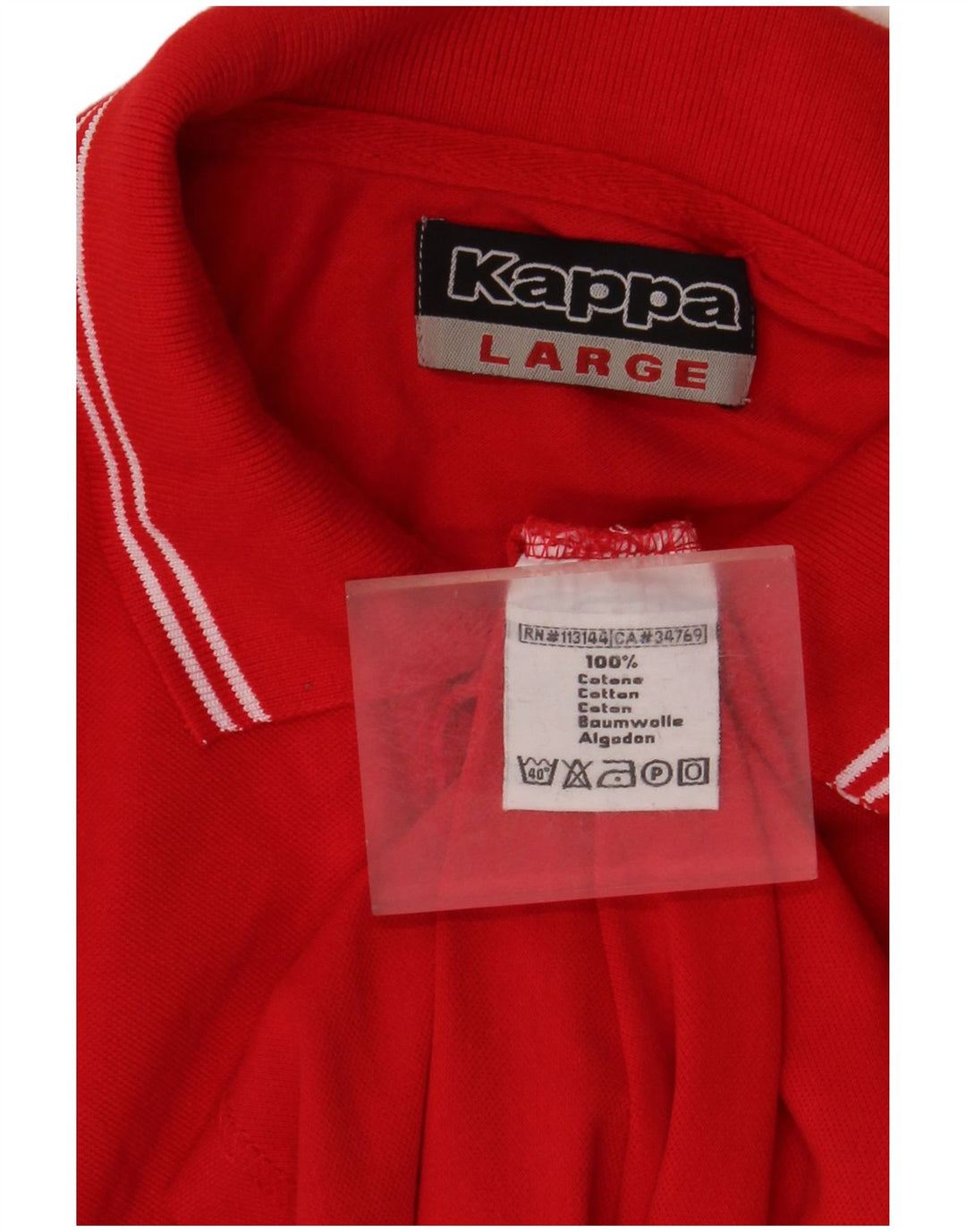 Cămașă polo pentru bărbați Kappa, bumbac roșu mare