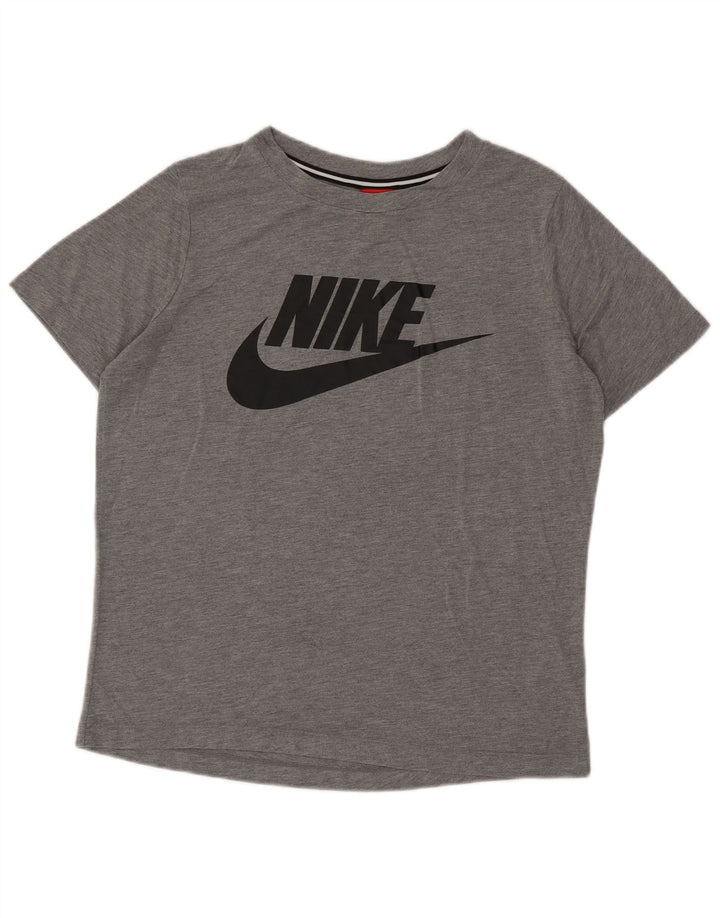 Tricou grafic pentru bărbați NIKE Top, gri mediu, poliester