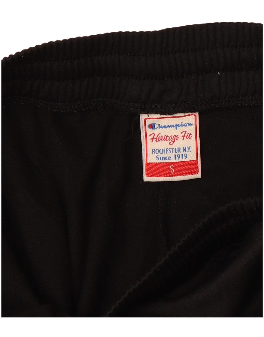 Pantaloni de trening pentru bărbați Champion Heritage Fit Pantaloni de jogging Mic Negru