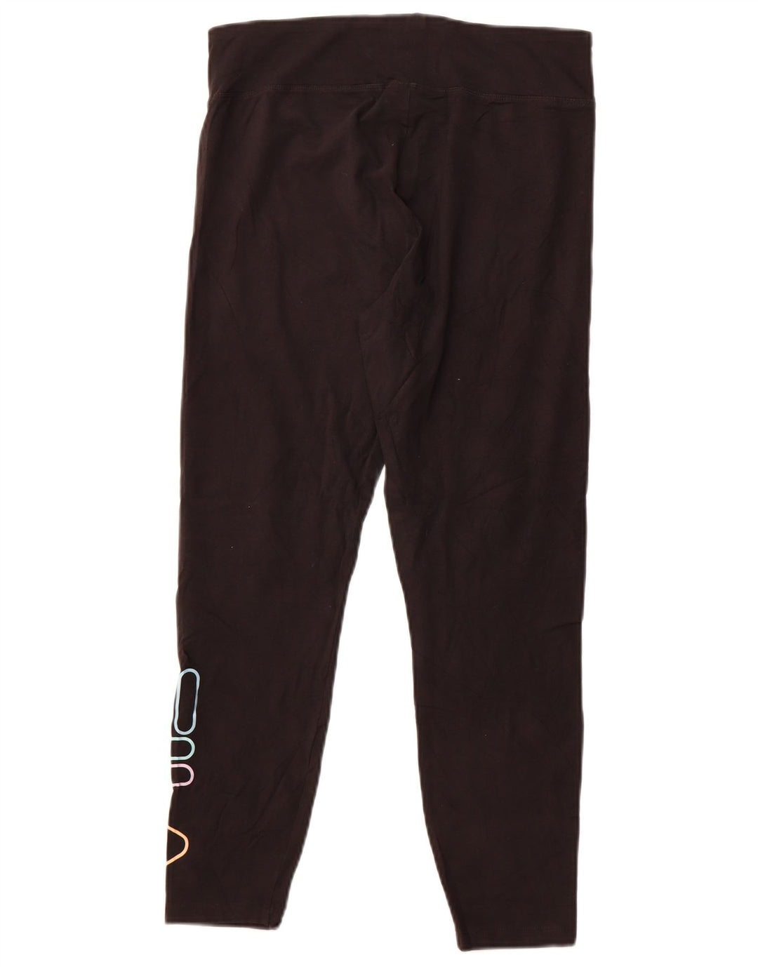 Leggings crop cu grafic pentru femei Fila UK 14, mare, negru, bumbac