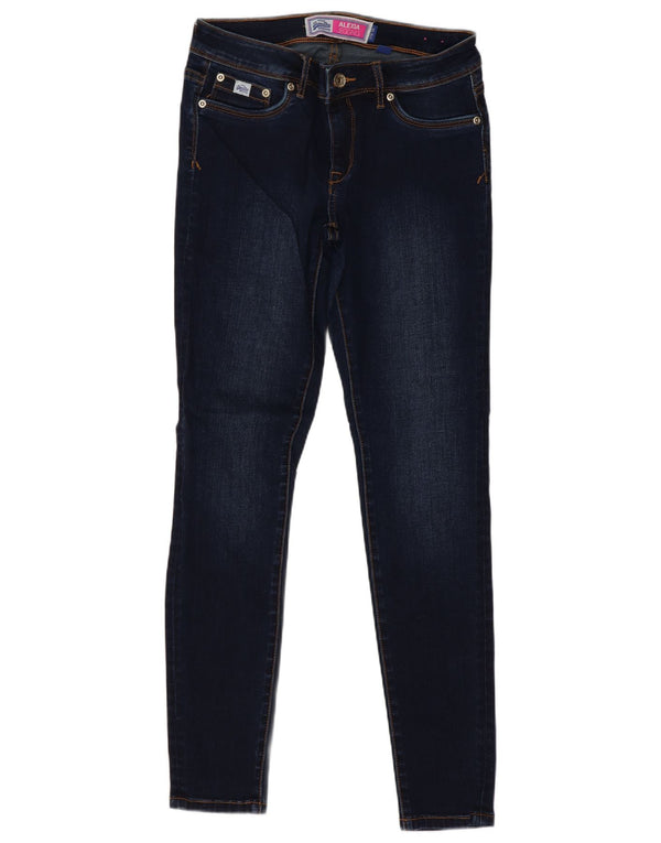 Superdry Womens Alexia Jegging Jeans W27 L30 Navy Blue Cotton