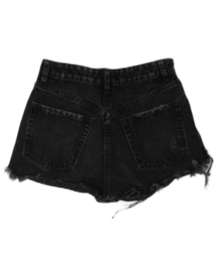 Pantaloni scurți din denim învechit pentru femei Zara EU 34 2XS W24 gri