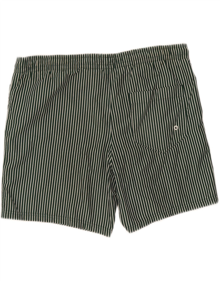 Pantaloni scurți de înot Benetton pentru bărbați, mari, verzi, în dungi