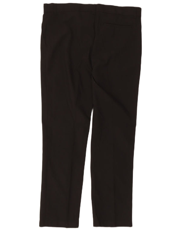 Marks & Spencer Pantaloni de costum drept băieți 15-16 ani W34 L29 negru