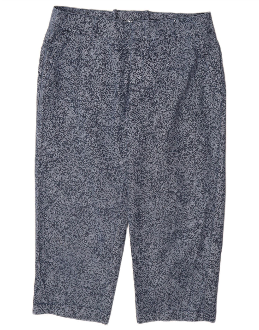 DOCKERS Pantaloni Capri pentru femei US 10 Large W30 L20 Bleumarin Paisley