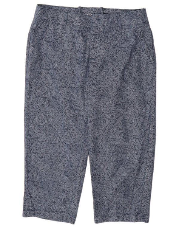 DOCKERS Pantaloni Capri pentru femei US 10 Large W30 L20 Bleumarin Paisley