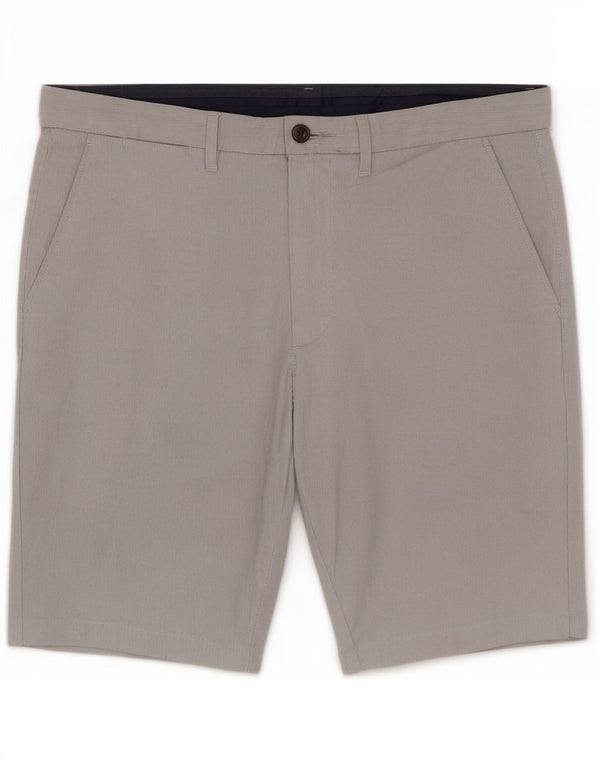 Pantaloni scurți chino pentru bărbați Marks & Spencer W32, bumbac cu dungi gri medii