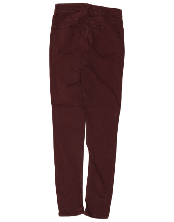 White Stuff Blugi skinny pentru femei UK 8 Small W28 L29 Bumbac burgundy