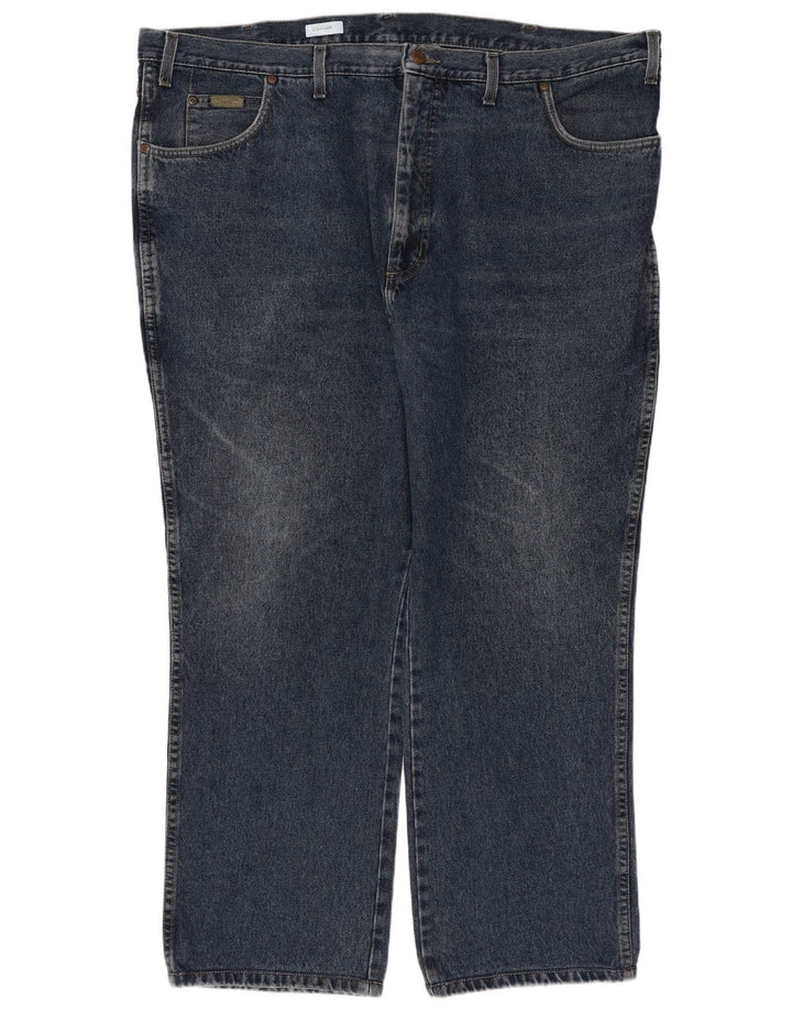 Blugi drepte pentru bărbați Wrangler Texas W44 L28 bumbac bleumarin