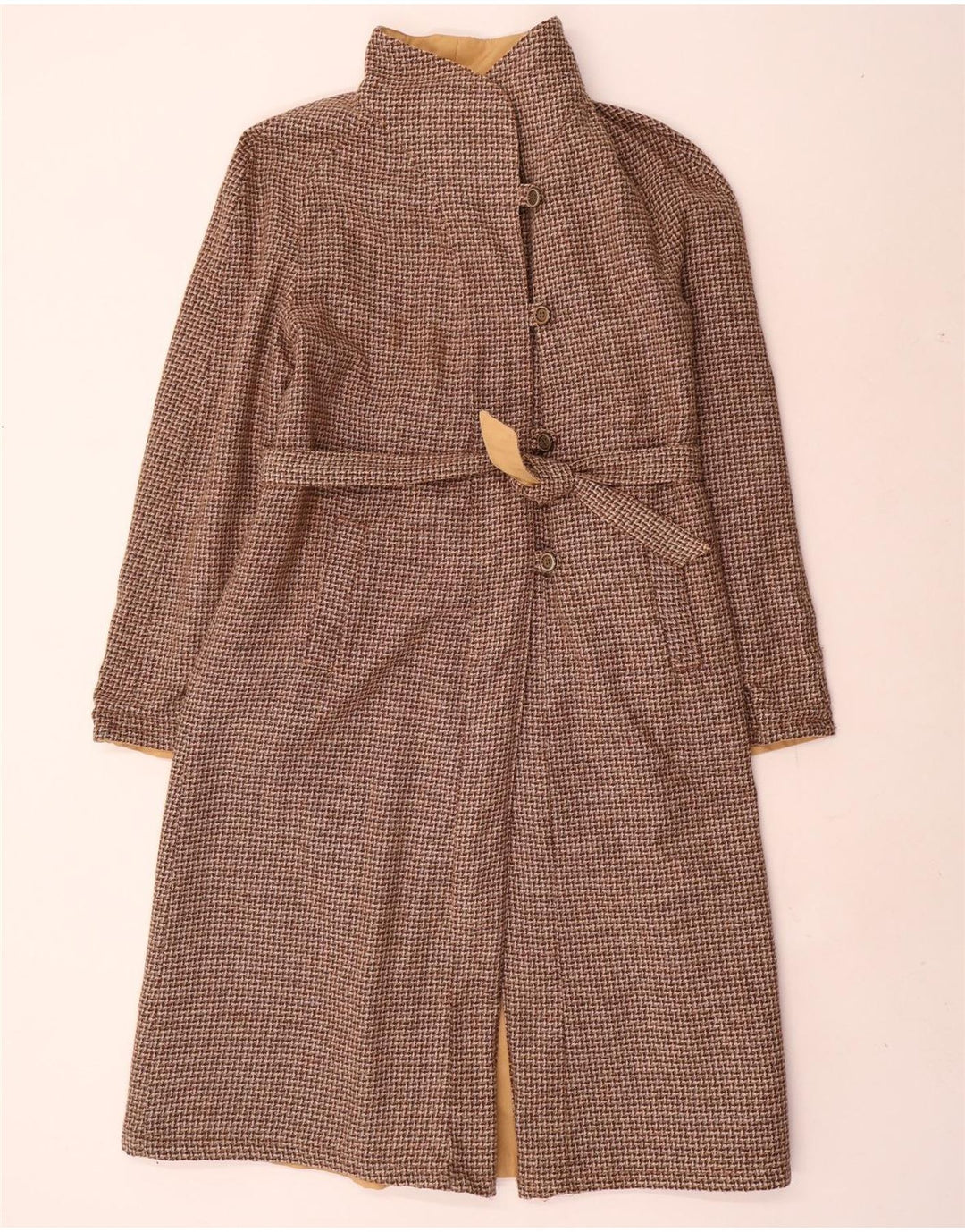 Palton reversibil vintage pentru femei IT 42 Bej mediu