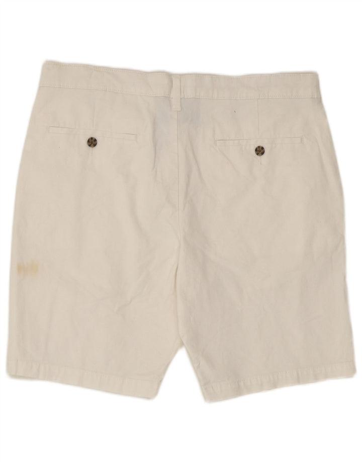 Pantaloni scurți chino pentru bărbați Marks & Spencer W34, mari, alb, bumbac