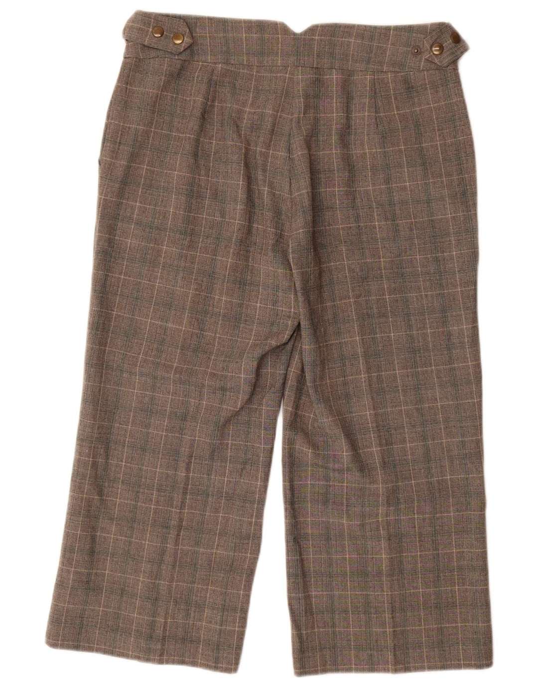 Pantaloni Capri pentru femei Marks & Spencer UK 12 Medium W30 L23 Gri Check