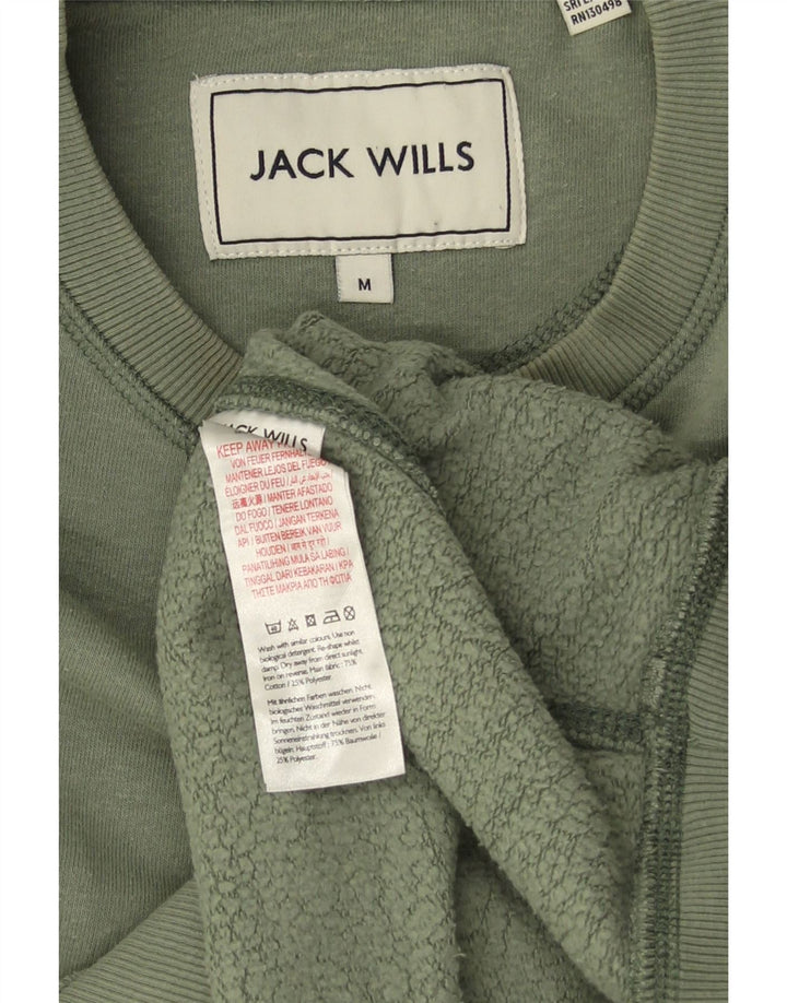 JACK WILLS Hanorac pentru bărbați Pulover Medium Kaki Bumbac