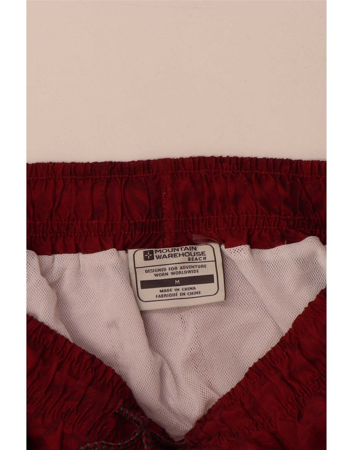 Pantaloni scurți de înot pentru bărbați Mountain Warehouse, poliester floral, roșu mediu