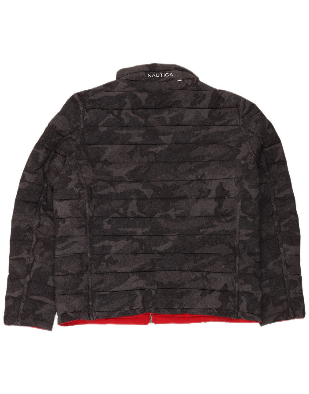 Jachetă căptușită reversibilă pentru bărbați NAUTICA UK 40 Camuflaj negru mare