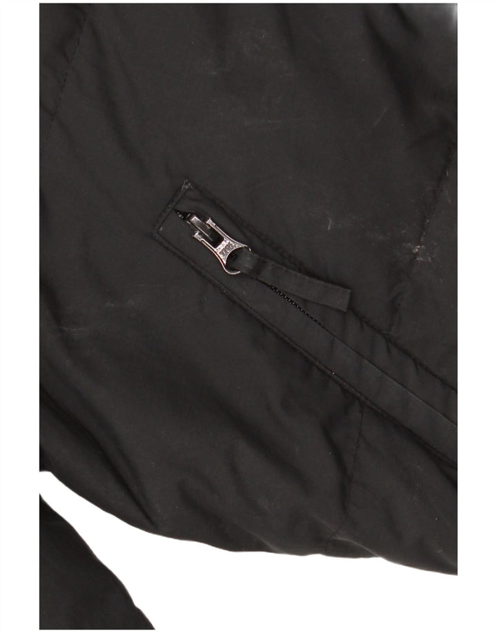 Jachetă căptușită cu glugă supradimensionată pentru femei ADIDAS UK 10 Poliester negru mic