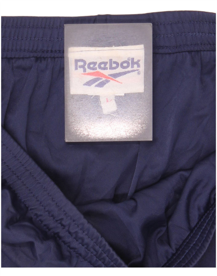 Pantaloni scurti sport Reebok pentru femei UK 14, mari, albastru, poliamidă