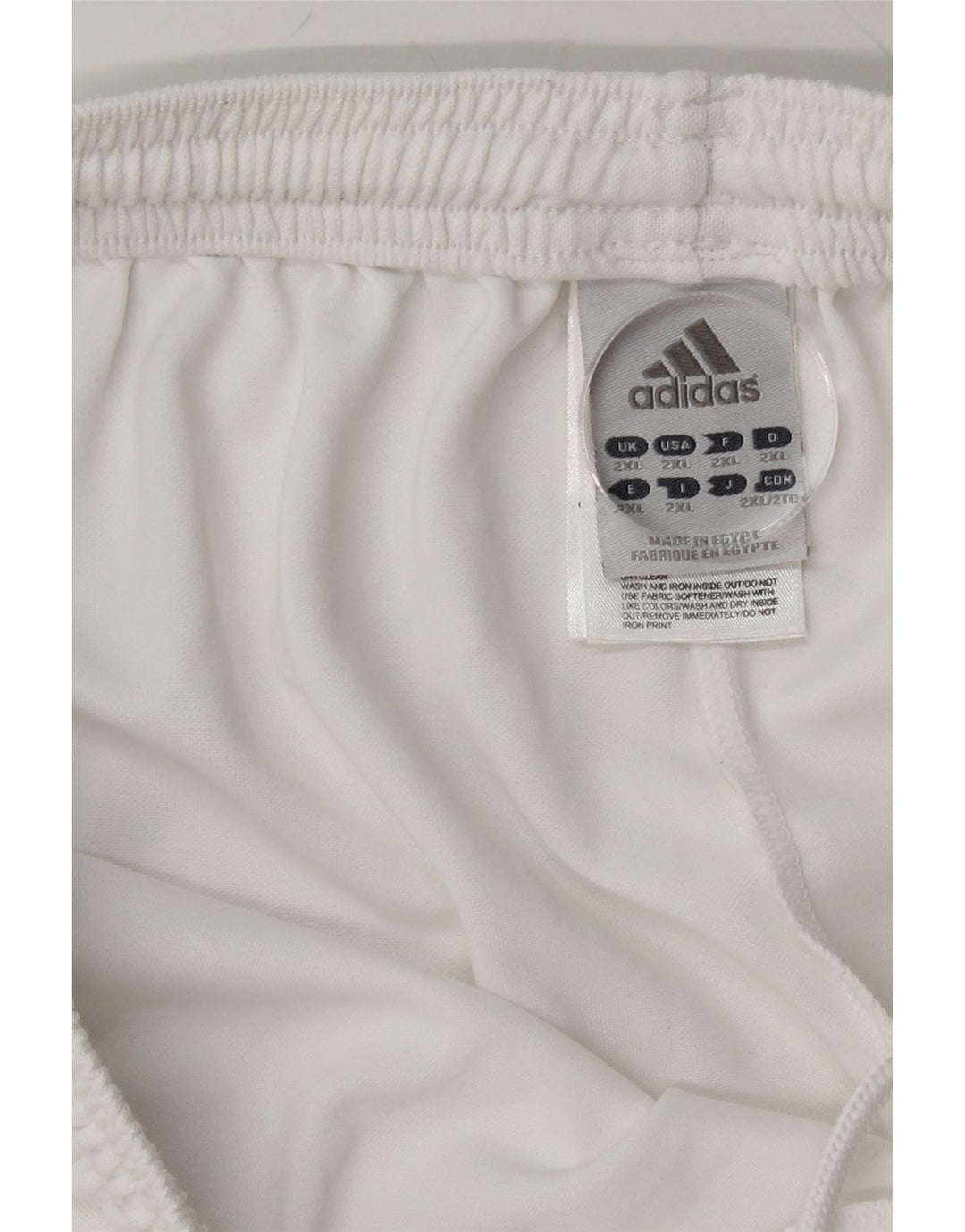 ADIDAS Mens Climalite Sport Shorts 2XL  White Polyester Vintage Adidas and Second-Hand Adidas from Messina Hembry 