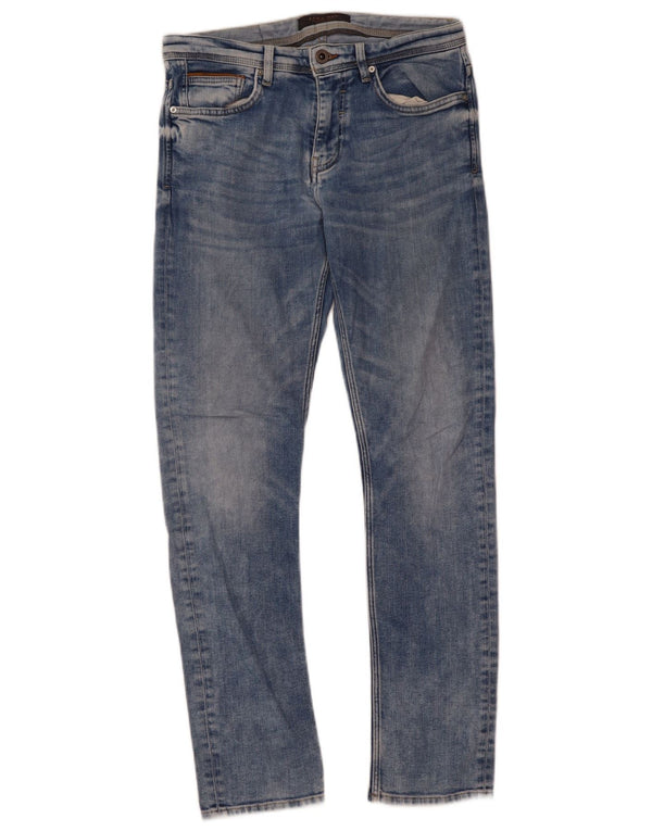 Blugi slim pentru bărbați Zara EU 40 Medium W31 L31 Albastru