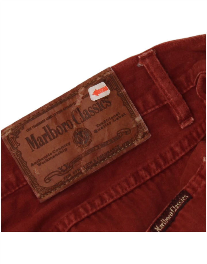 MARLBORO CLASSICS Pantaloni casual drepti pentru bărbați L33 L29 Bumbac maro