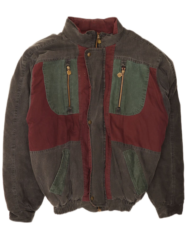 Jachetă bomber căptușită pentru bărbați Whisper UK 40, mare, verde, colorblock