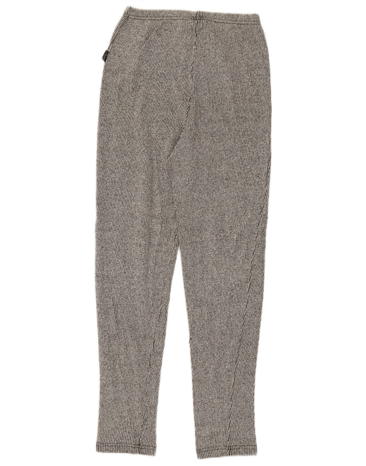 Leggings pentru femei Asics UK 14, mare, gri cu dungi