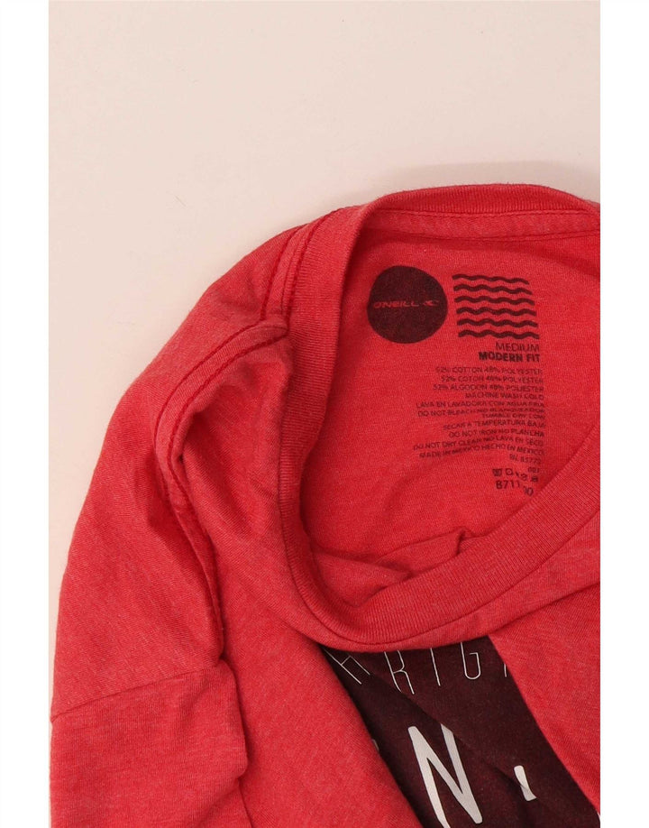 Tricou grafic O'Neill pentru bărbați, cu croiala modernă, top din bumbac roșu mediu