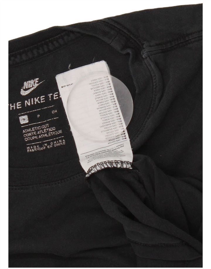 Tricou cu croi atletic Nike pentru bărbați Top mic din bumbac negru
