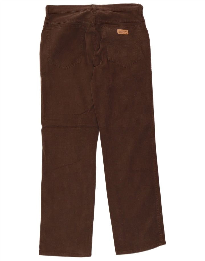 Pantaloni casual drepti pentru bărbați WRANGLER W32 L30 bumbac maro