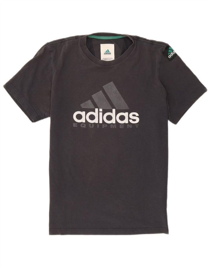 Tricou grafic pentru bărbați Adidas Top mic, gri bumbac