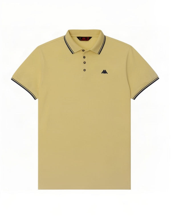 Cămașă polo pentru bărbați Kappa 2XL bumbac galben