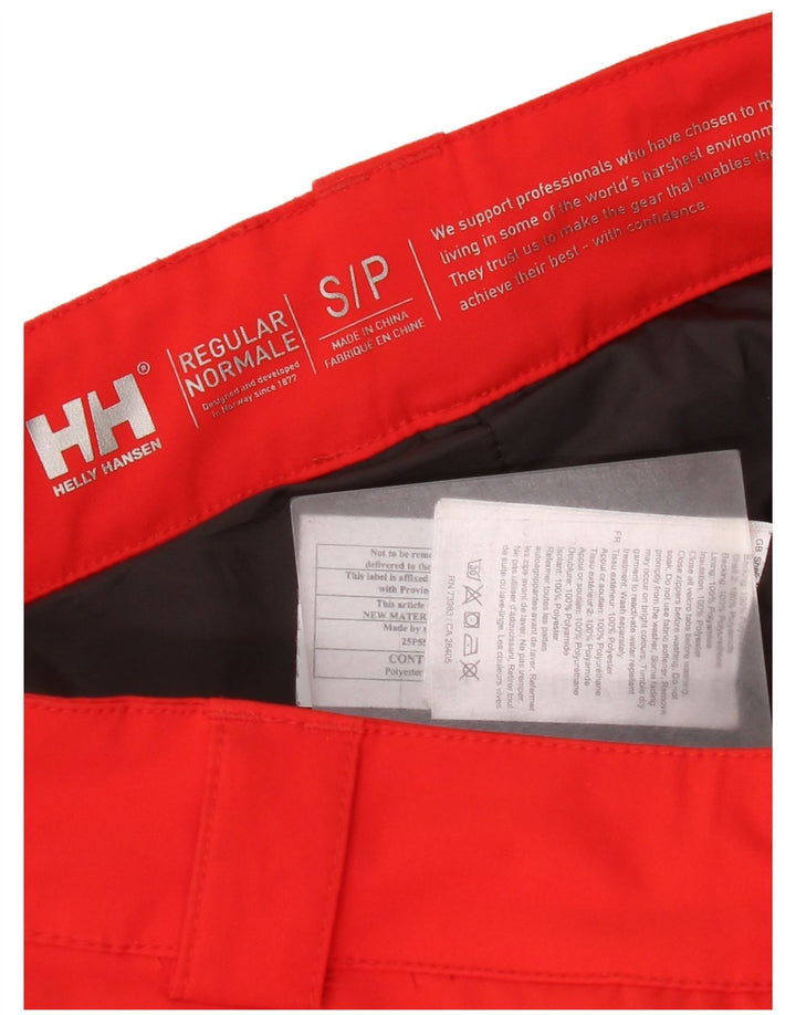 Helly Hansen Pantaloni de schi obișnuiți pentru bărbați, roșu, poliester color bloc