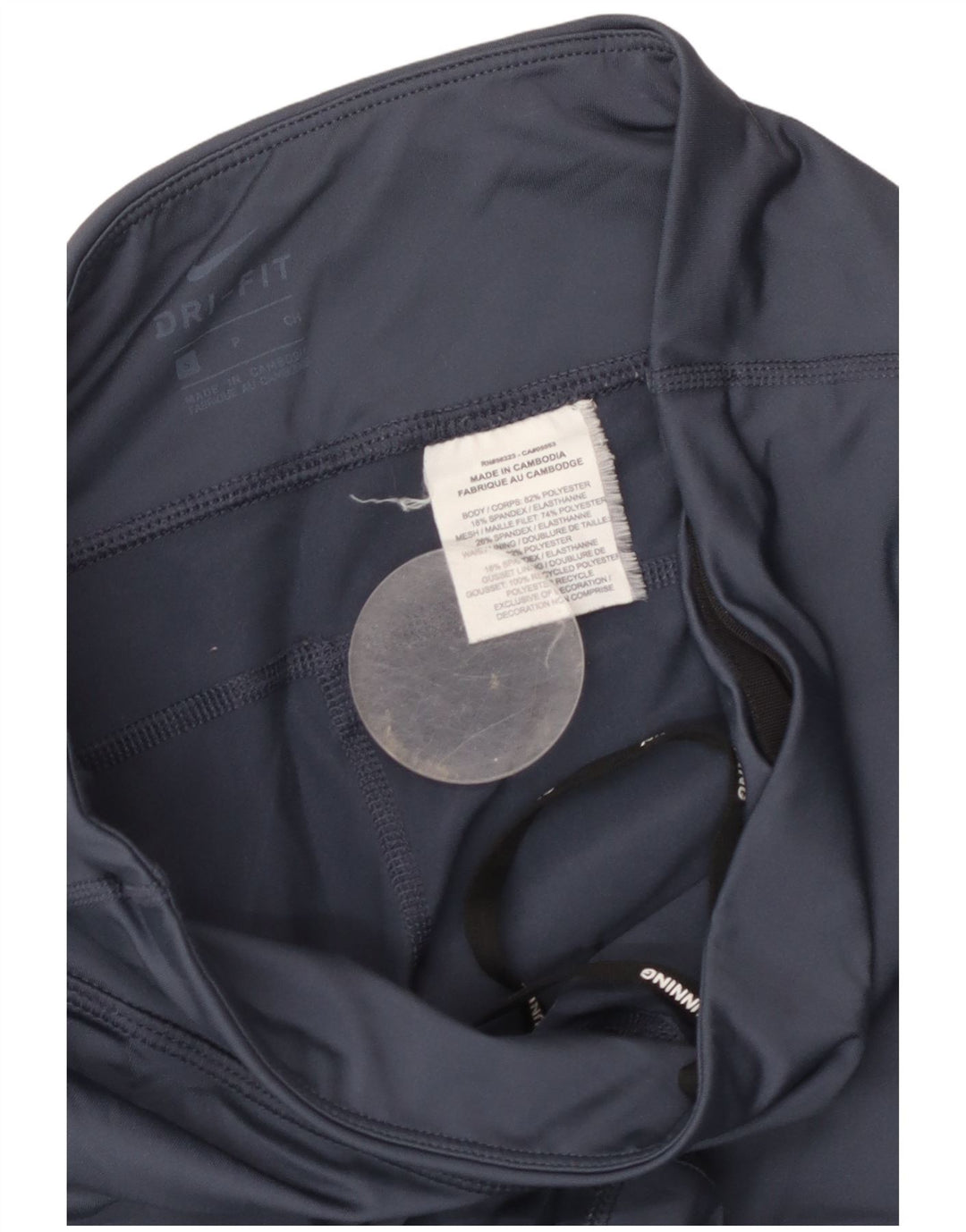 Leggings Dri Fit NIKE pentru femei UK 10 Poliester bleumarin mic