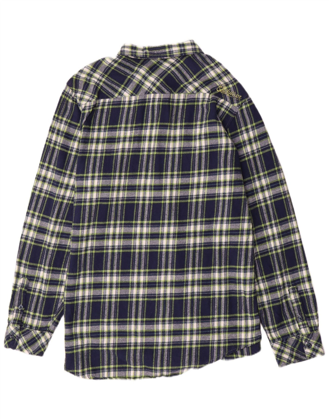 Cămașă de flanel pentru bărbați QUIKSILVER XL, bumbac cu carouri bleumarin