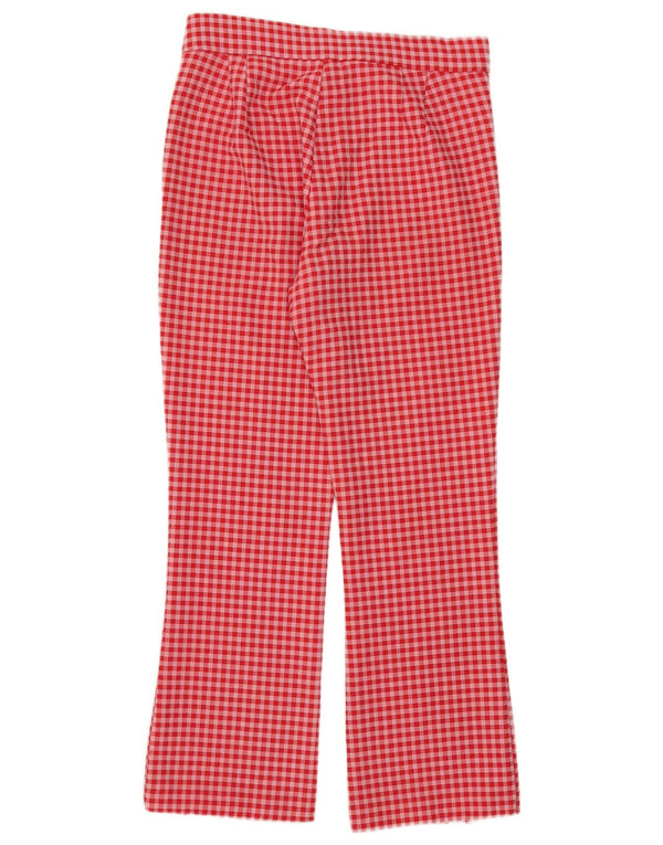 Pantaloni tăiați pentru femei Zara Medium W28 L25 Red Gingham