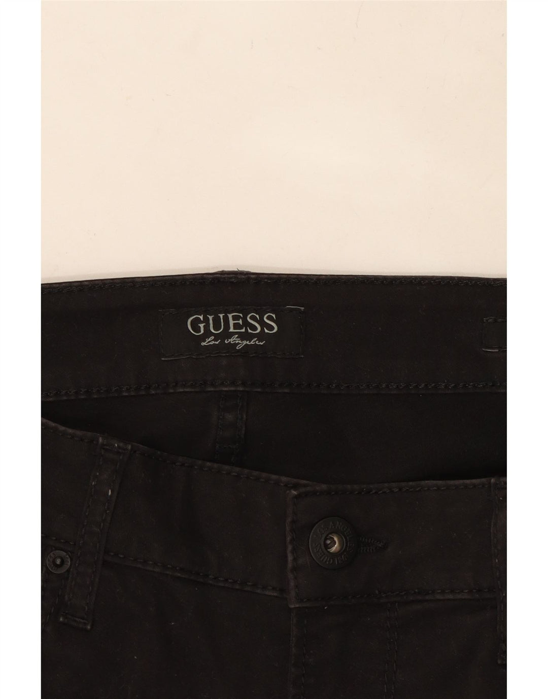 GUESS Womens Slim Jeans W34 L35 Black Vintage Guess and Second-Hand Guess from Messina Hembry 